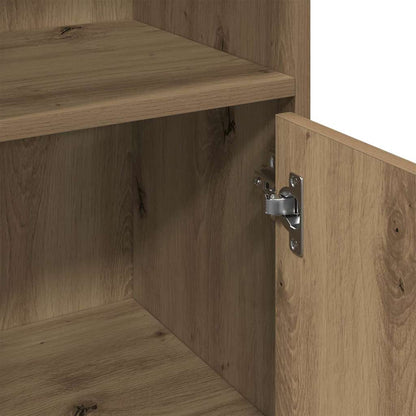 Armadietto Bagno Artigianale 30x30x95 cm in Legno Multistrato