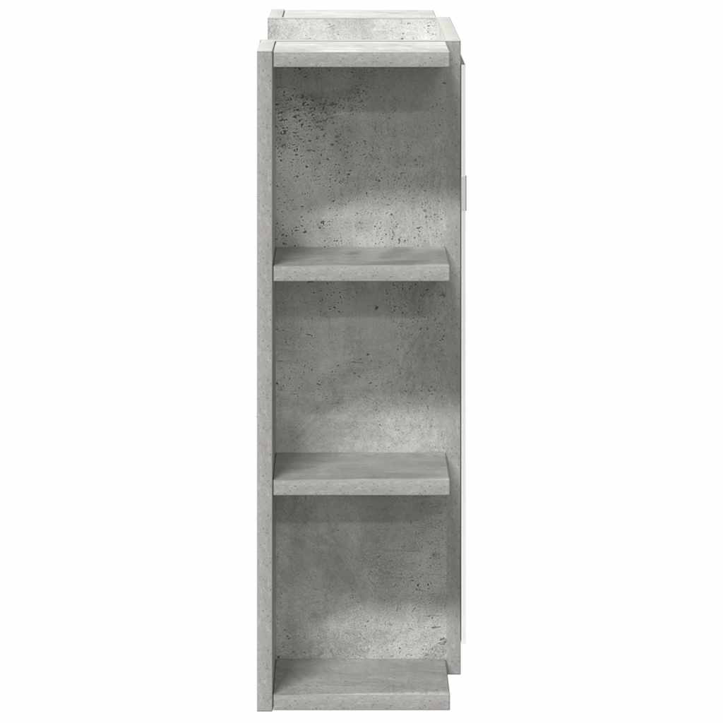 Mobile Bagno con Specchio Grigio Cemento 80x20,5x64 Multistrato | homemem39