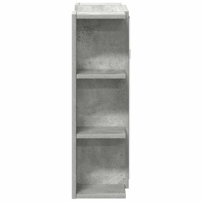 Mobile Bagno con Specchio Grigio Cemento 80x20,5x64 Multistrato | homemem39