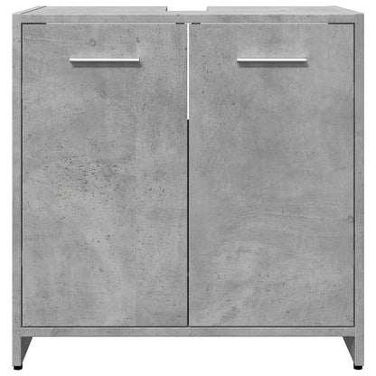 Mobile Lavabo Bagno Grigio Cemento 60x33x60cm Legno Multistrato | homemem39