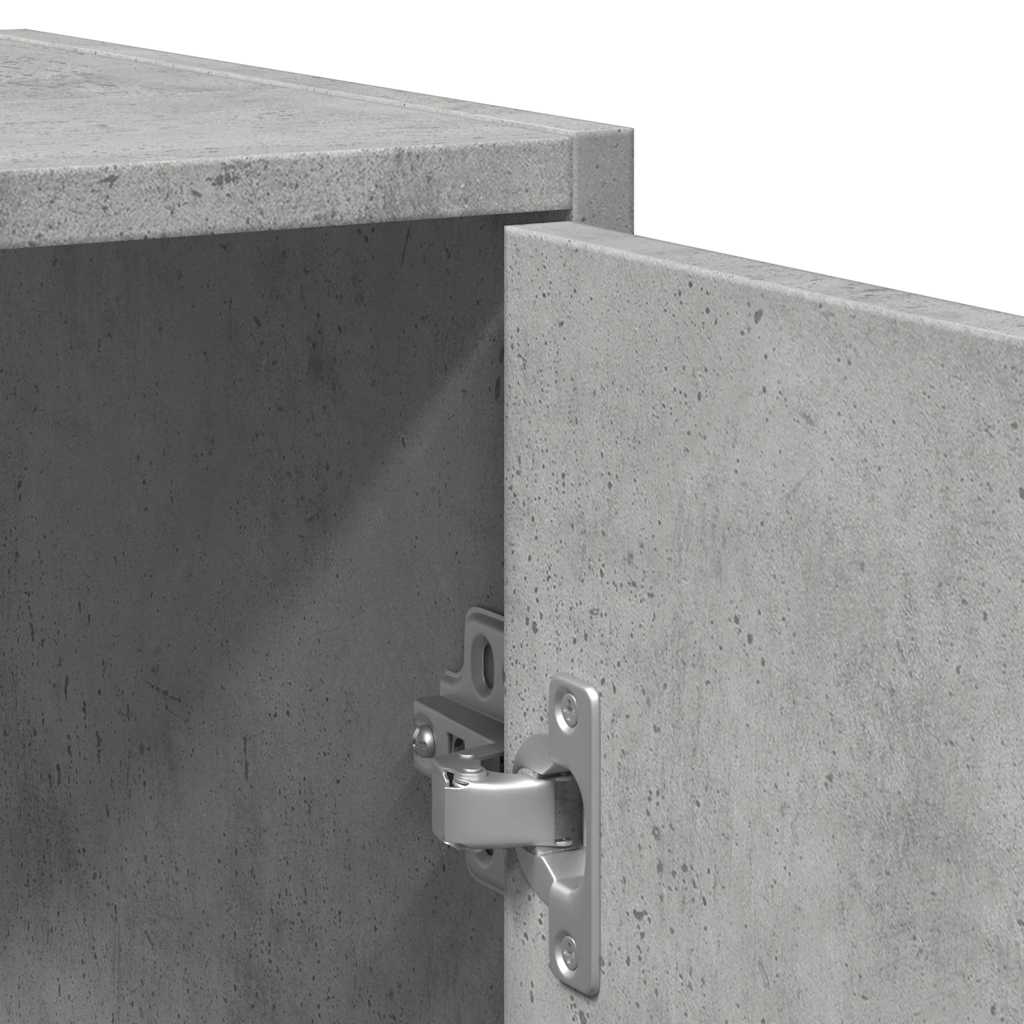 Mobile Lavabo Bagno Grigio Cemento 60x33x60cm Legno Multistrato | homemem39