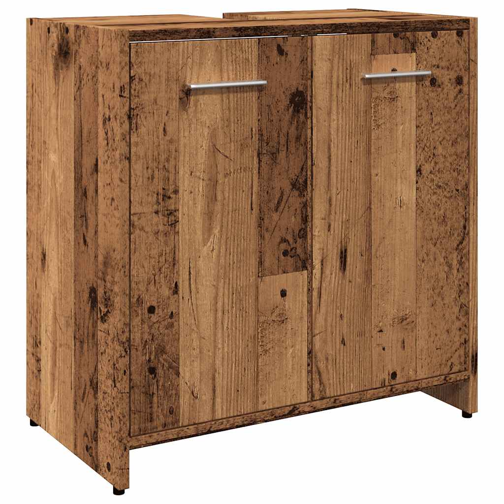 Mobile Lavabo Bagno Legno Antico 60x33x60 cm Legno Multistrato | homemem39