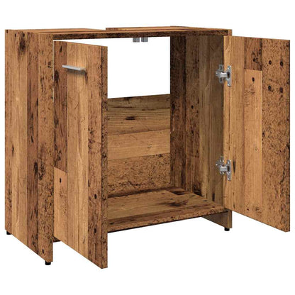 Mobile Lavabo Bagno Legno Antico 60x33x60 cm Legno Multistrato | homemem39