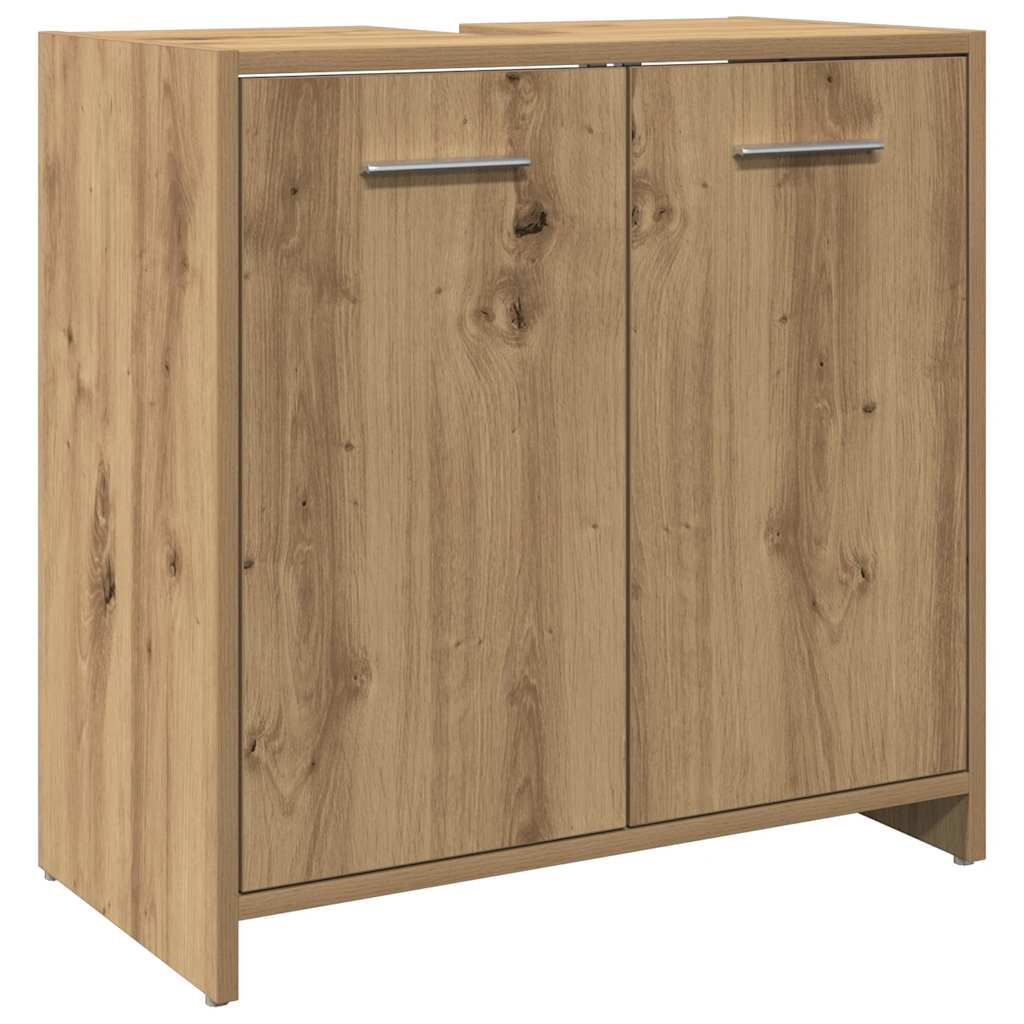 Mobile Lavabo Bagno Rovere Artigianale Legno Multistrato | homemem39