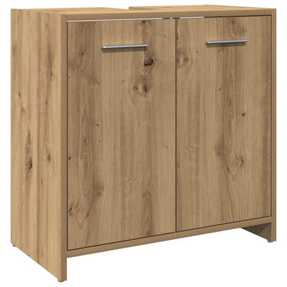 Mobile Lavabo Bagno Rovere Artigianale Legno Multistrato | homemem39