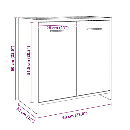 Mobile Lavabo Bagno Rovere Artigianale Legno Multistrato | homemem39
