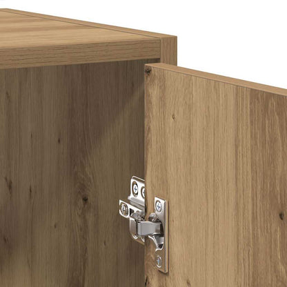 Mobile da Bagno con Specchio Rovere Artigianale Truciolato