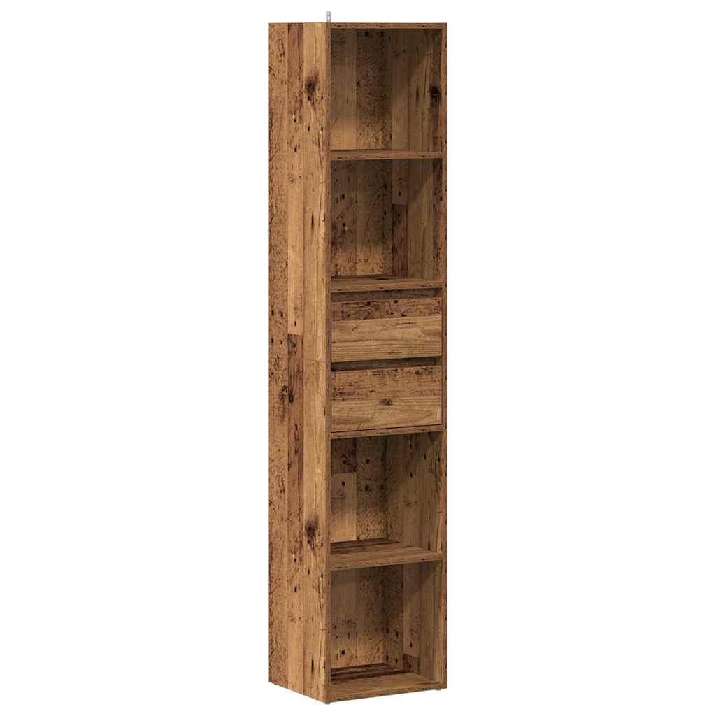 Libreria Legno Antico 36x30x171 cm in Legno Multistrato | homemem39