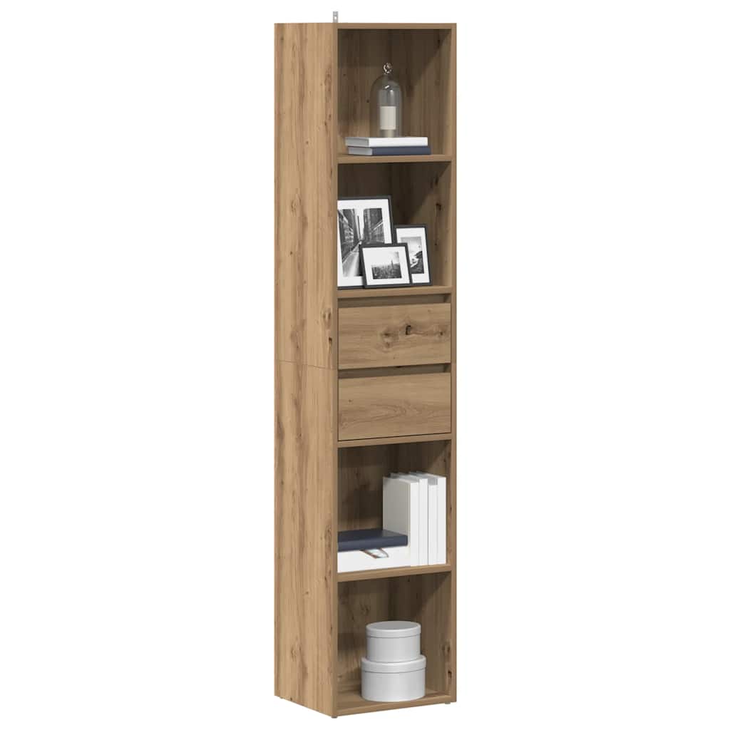 Libreria Rovere Artigianale 36x30x171 cm Legno Multistrato | homemem39