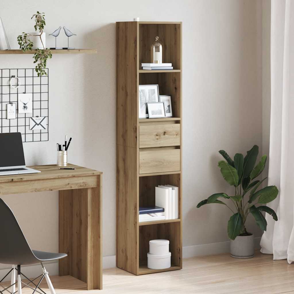 Libreria Rovere Artigianale 36x30x171 cm Legno Multistrato | homemem39