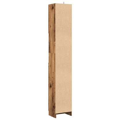 Mobile da Bagno Legno Antico 32x25,5x190 cm in Legno Ingegnerizzato | homemem39