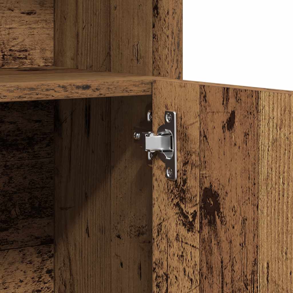 Mobile da Bagno Legno Antico 32x25,5x190 cm in Legno Ingegnerizzato | homemem39