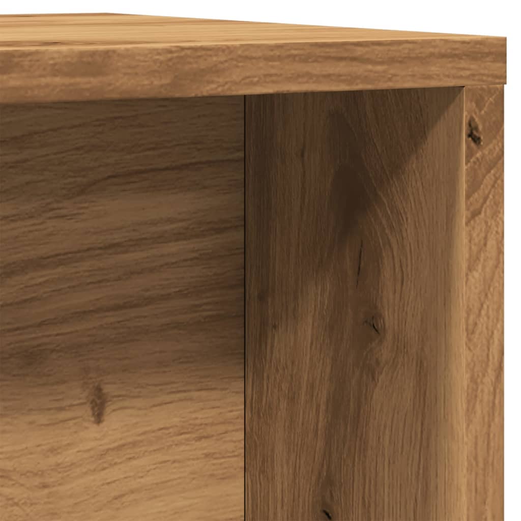 Tavolini Impilabili 2 pz Rovere Artigianale in Truciolato | homemem39