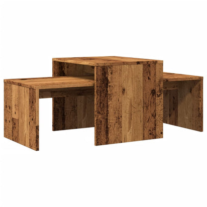 Tavolino da Salotto Legno Vecchio 100x48x40 cm in Truciolato | homemem39