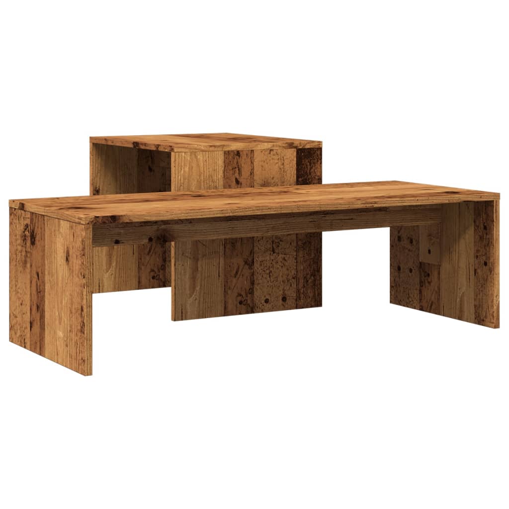 Tavolino da Salotto Legno Vecchio 100x48x40 cm in Truciolato | homemem39