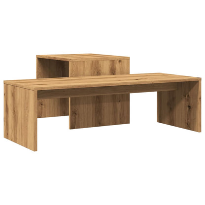 Tavolino Salotto Rovere Artigianale 100x48x40 cm in Truciolato