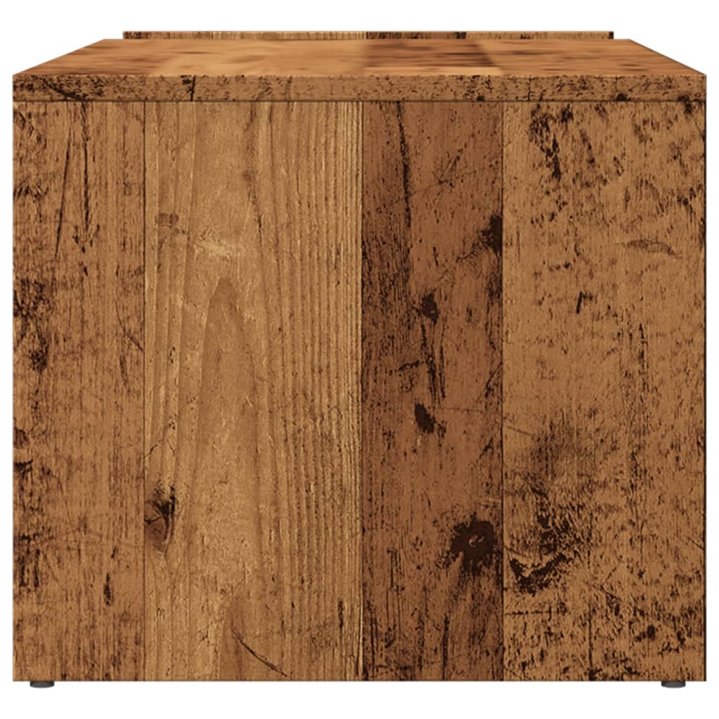 Tavolino da Salotto Legno Antico 90x45x35 cm in Truciolato