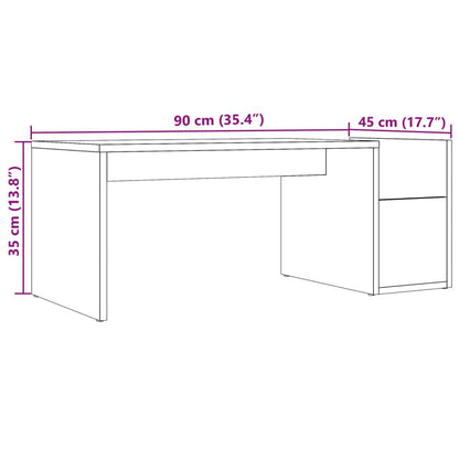 Tavolino da Salotto Legno Antico 90x45x35 cm in Truciolato