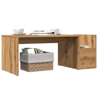 Tavolino da Salotto Rovere Artigianale 90x45x35cm in Truciolato