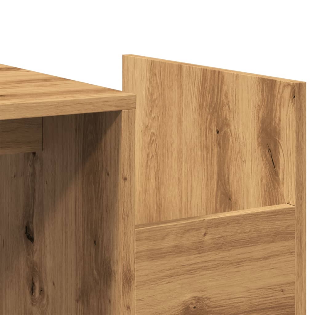 Tavolino da Salotto Rovere Artigianale 90x45x35cm in Truciolato | homemem39