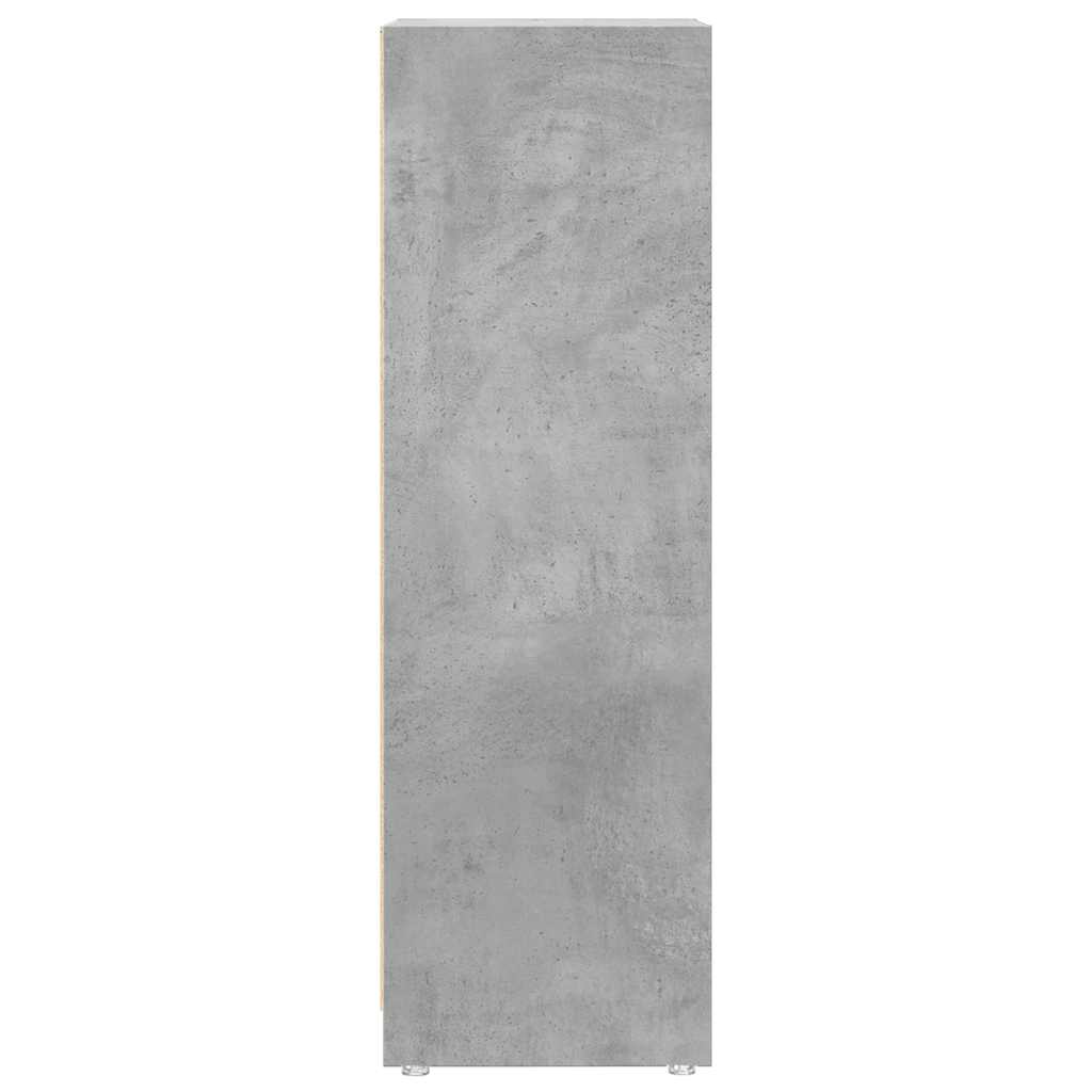 Mobile da Bagno Grigio Cemento 30x30x95 cm in Legno Multistrato