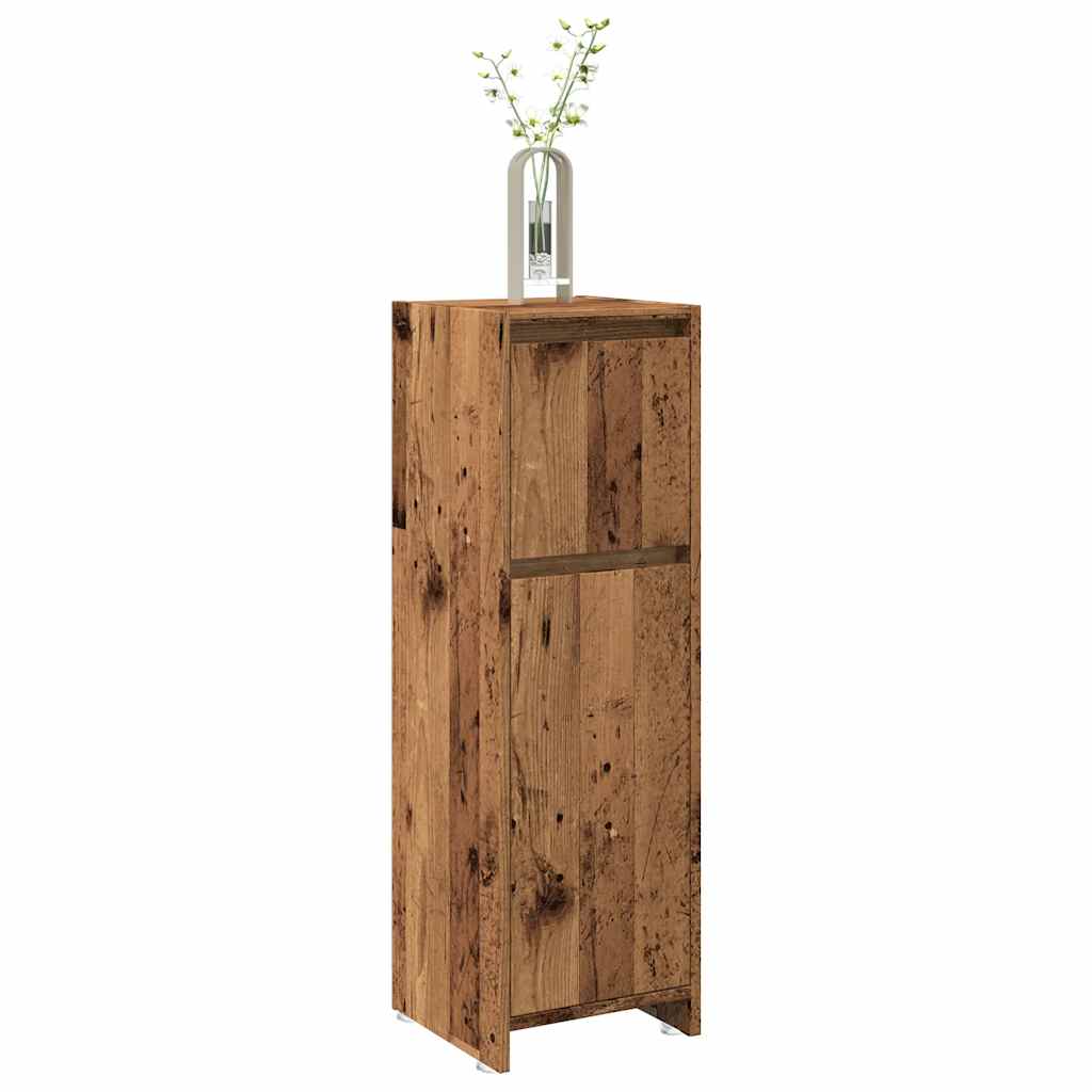 Mobile da Bagno Legno Antico 30x30x95 cm in Legno Multistrato | homemem39