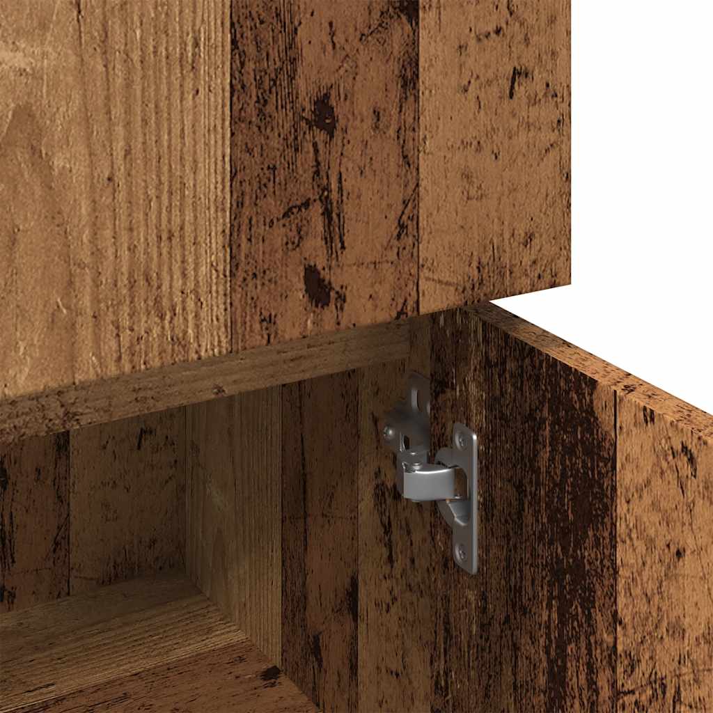 Mobile da Bagno Legno Antico 30x30x95 cm in Legno Multistrato | homemem39