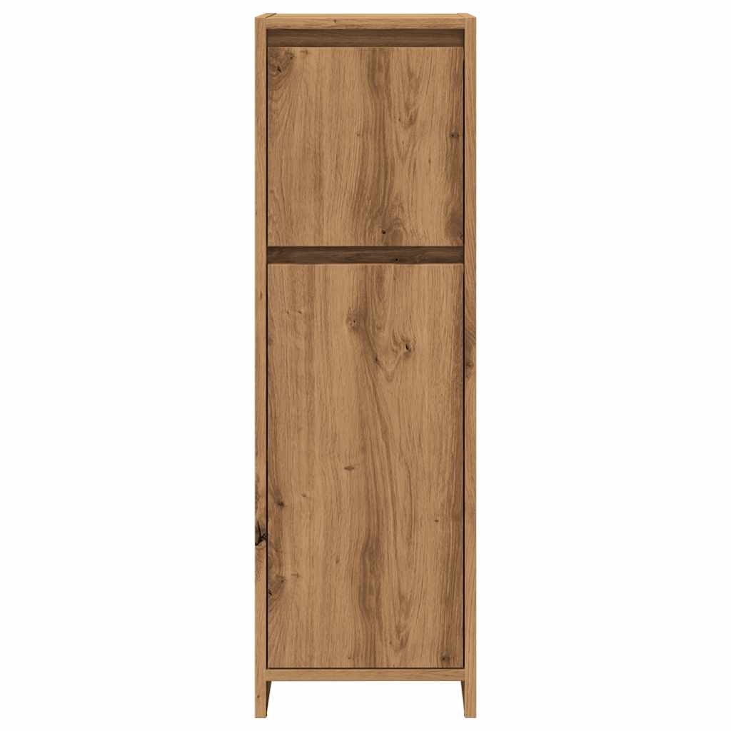 Armadietto Bagno Artigianale 30x30x95 cm in Legno Multistrato