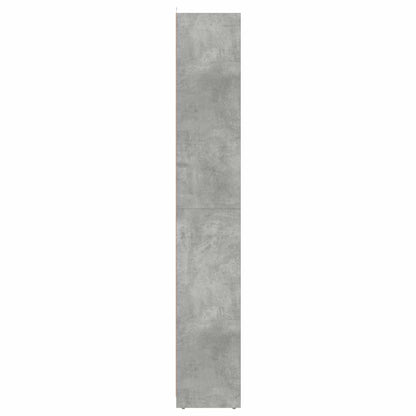 Mobile da Bagno Grigio Cemento 30x30x183,5 cm Legno Multistrato