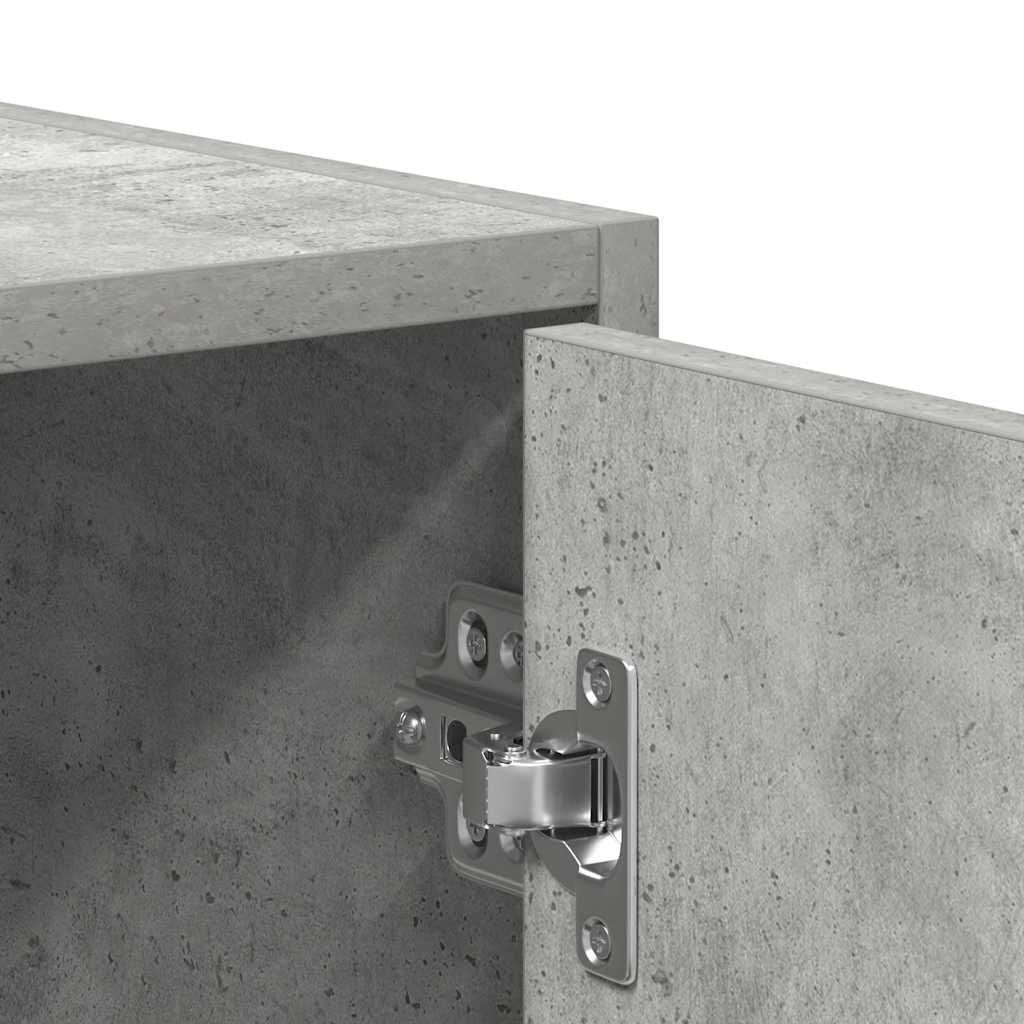 Mobile da Bagno Grigio Cemento 30x30x183,5 cm Legno Multistrato | homemem39