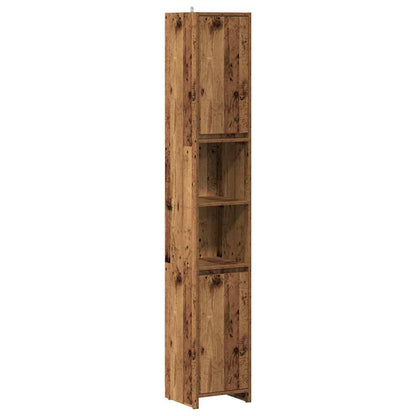 Mobile da Bagno Legno Antico 30x30x183,5 cm in Truciolato | homemem39
