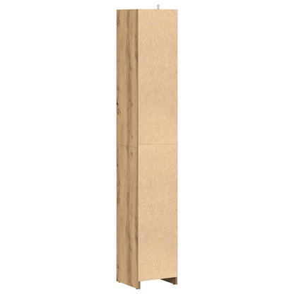 Mobile da Bagno Rovere Artigianale 30x30x183,5 cm in Truciolato