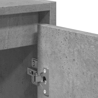 Set Mobili da Bagno 2 pz Grigio Cemento in Legno Multistrato | homemem39