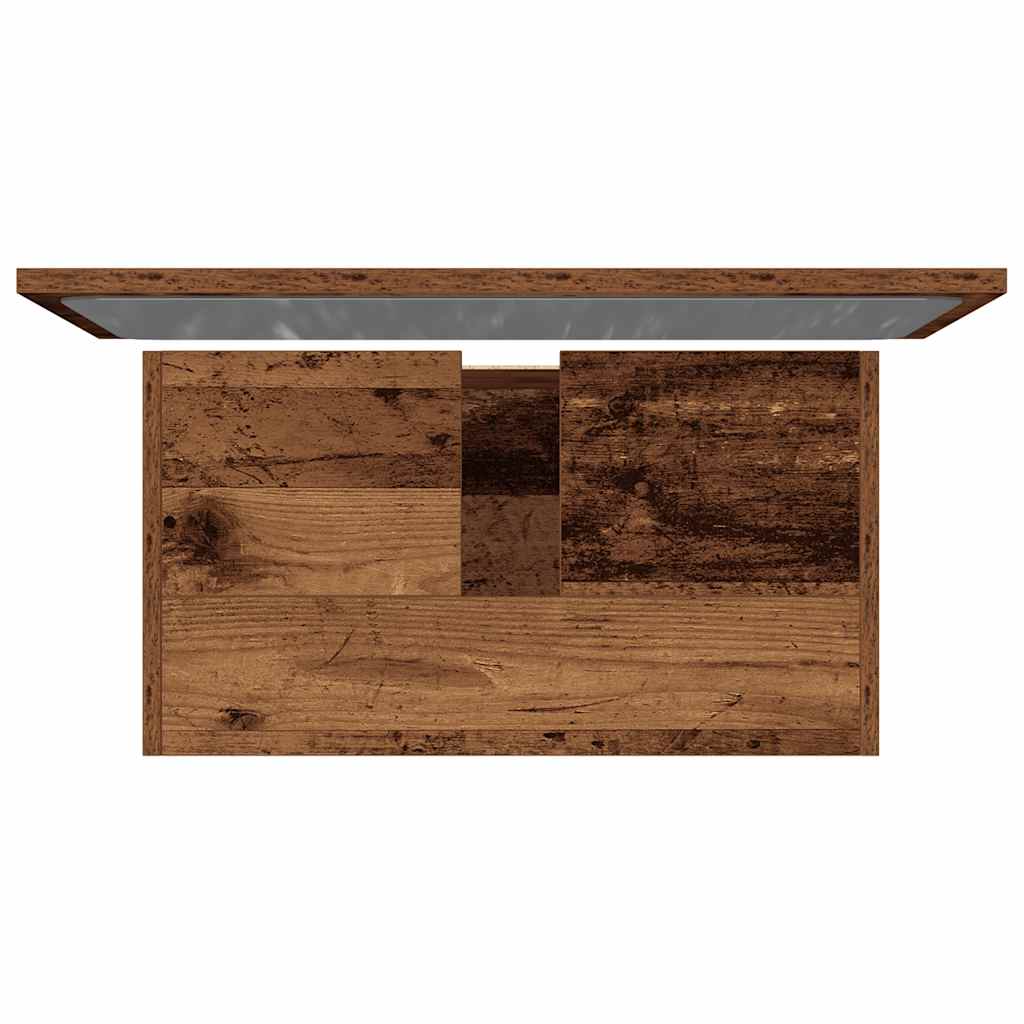 Set Mobili da Bagno 2 pz Legno Antico in Legno Multistrato | homemem39