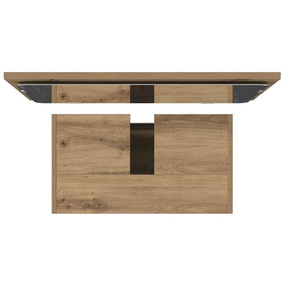 Set Mobili da Bagno 2 pz Rovere Artigianale Legno Multistrato