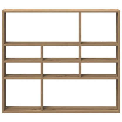 Scaffale a Parete Rovere Artigianale 90x16x78 cm Truciolato