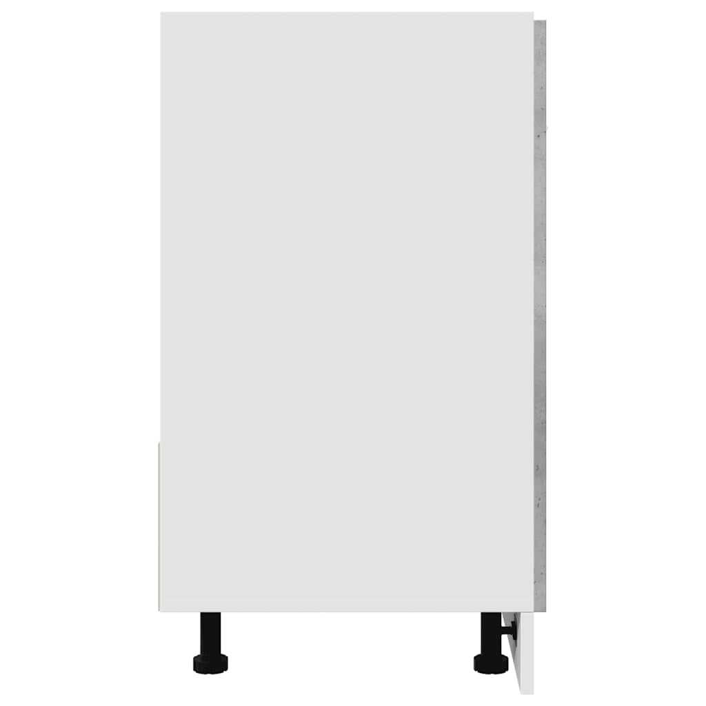 Armadio per Lavabo “Lyon” Grigio Cemento 80x46x81,5 cm in | homemem39