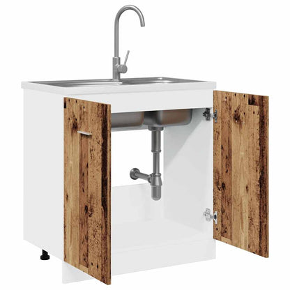 Mobile Sottolavello “Lyon” Legno Antico 80x46x81,5cm