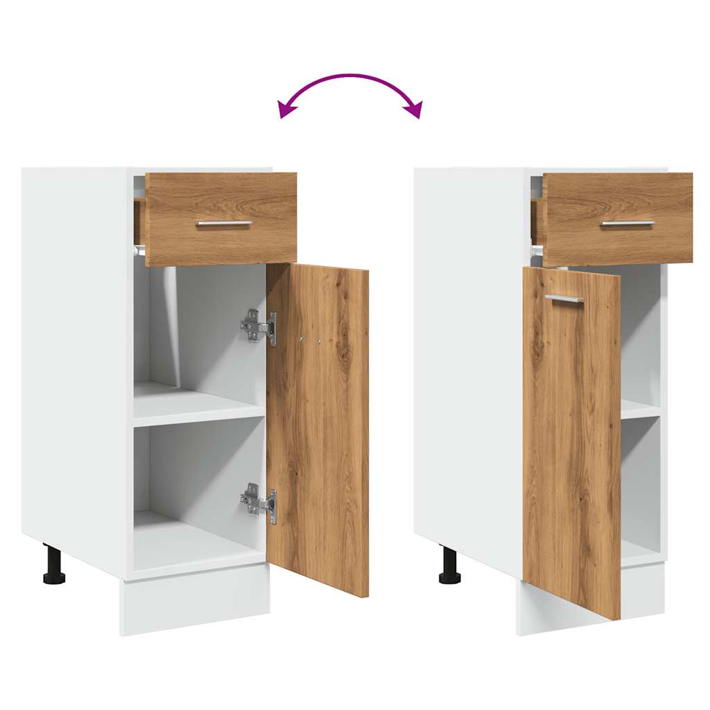 Cassettiera “Lyon” Rovere Artigianale 30x46x81,5 cm - homemem39