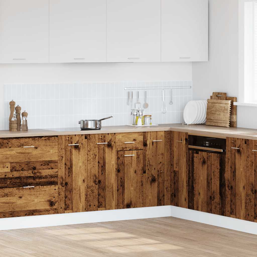 Mobile con Cassetto “Lyon” Legno Antico 40x46x81,5cm - homemem39