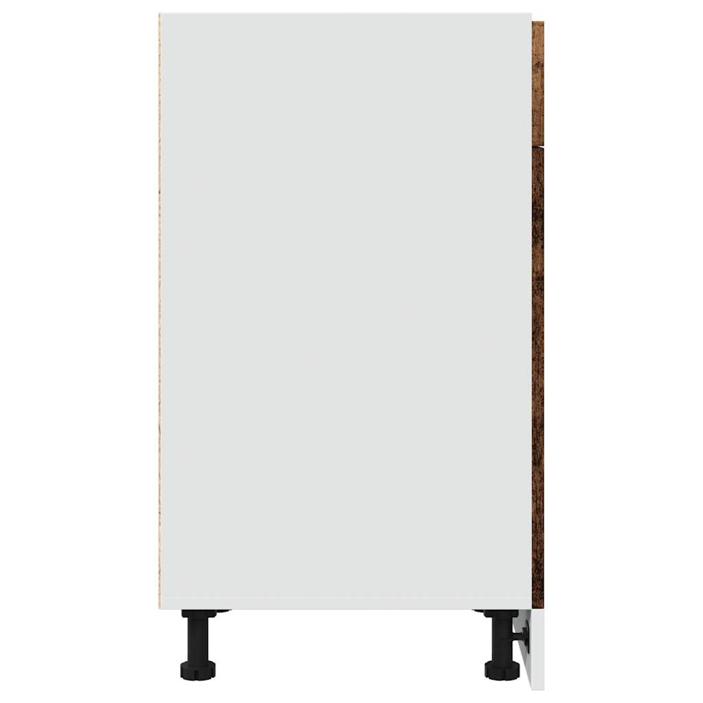 Mobile con Cassetto “Lyon” Legno Antico 40x46x81,5cm - homemem39