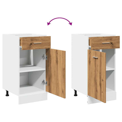 Cassettiera “Lyon” Rovere Artigianale 40x46x81,5 cm - homemem39