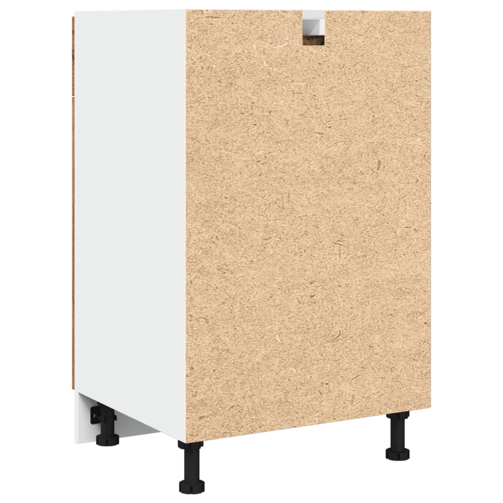 Mobile con Cassetto “Lyon” Legno Antico 50x46x81,5cm - homemem39