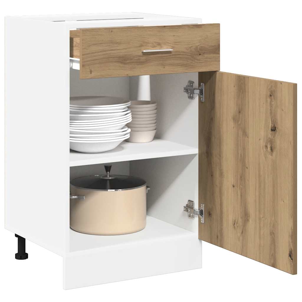 Cassettiera “Lyon” Rovere Artigianale 50x46x81,5 cm