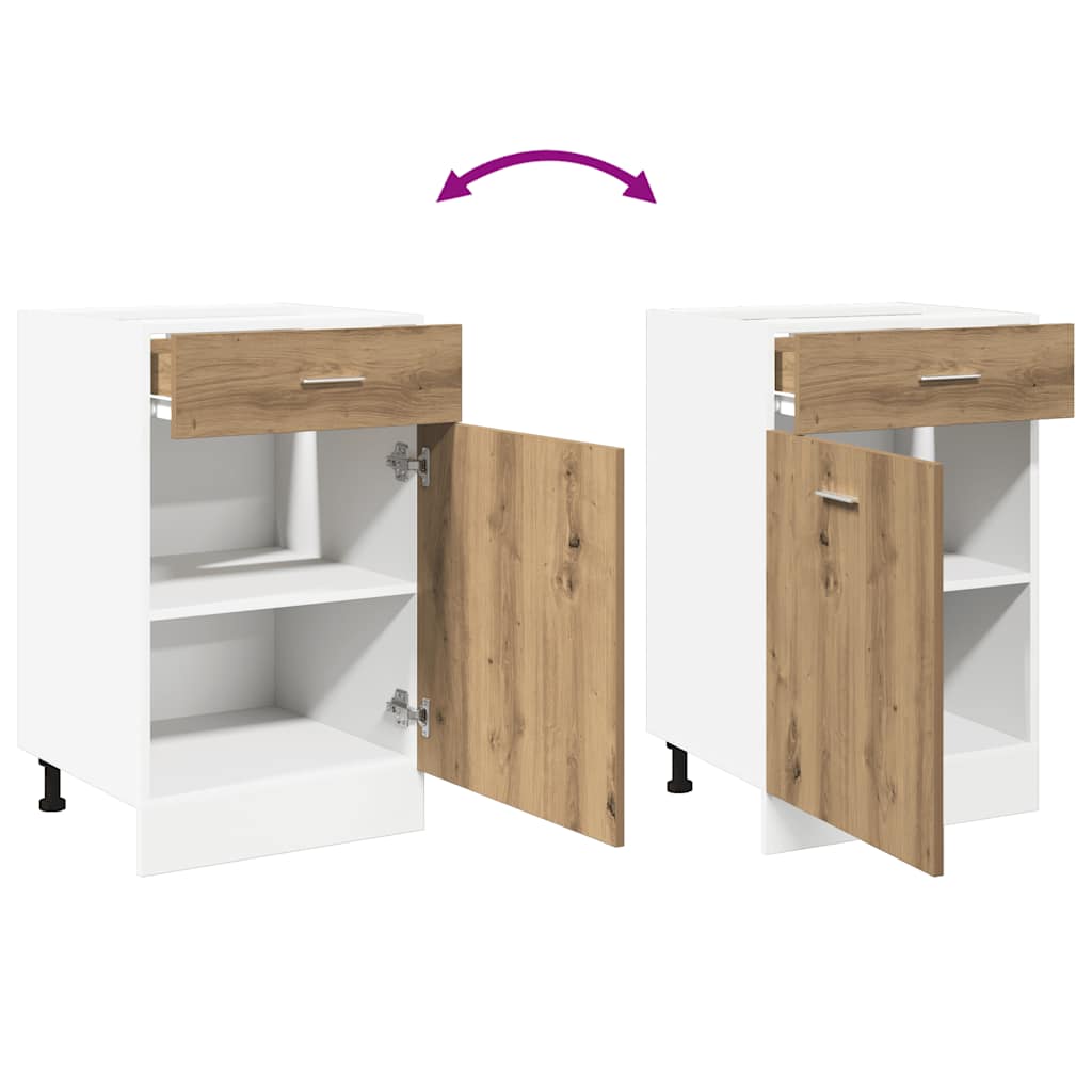 Cassettiera “Lyon” Rovere Artigianale 50x46x81,5 cm