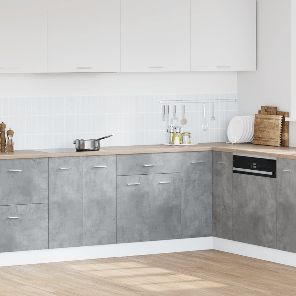 Armadio Inferiore Cassetto “Lyon” Grigio Cemento 60x46x81,5 - homemem39