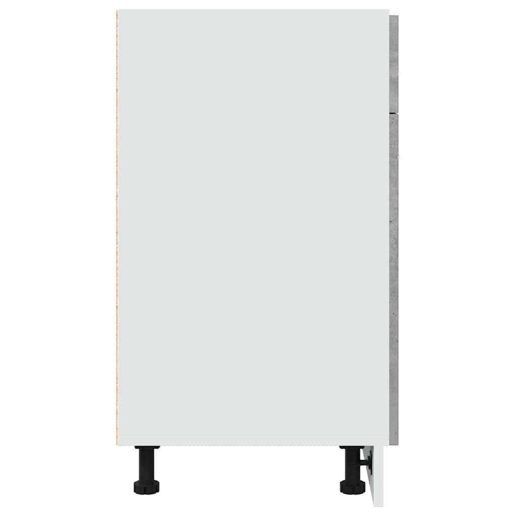 Armadio Inferiore Cassetto “Lyon” Grigio Cemento 80x46x81,5 | homemem39