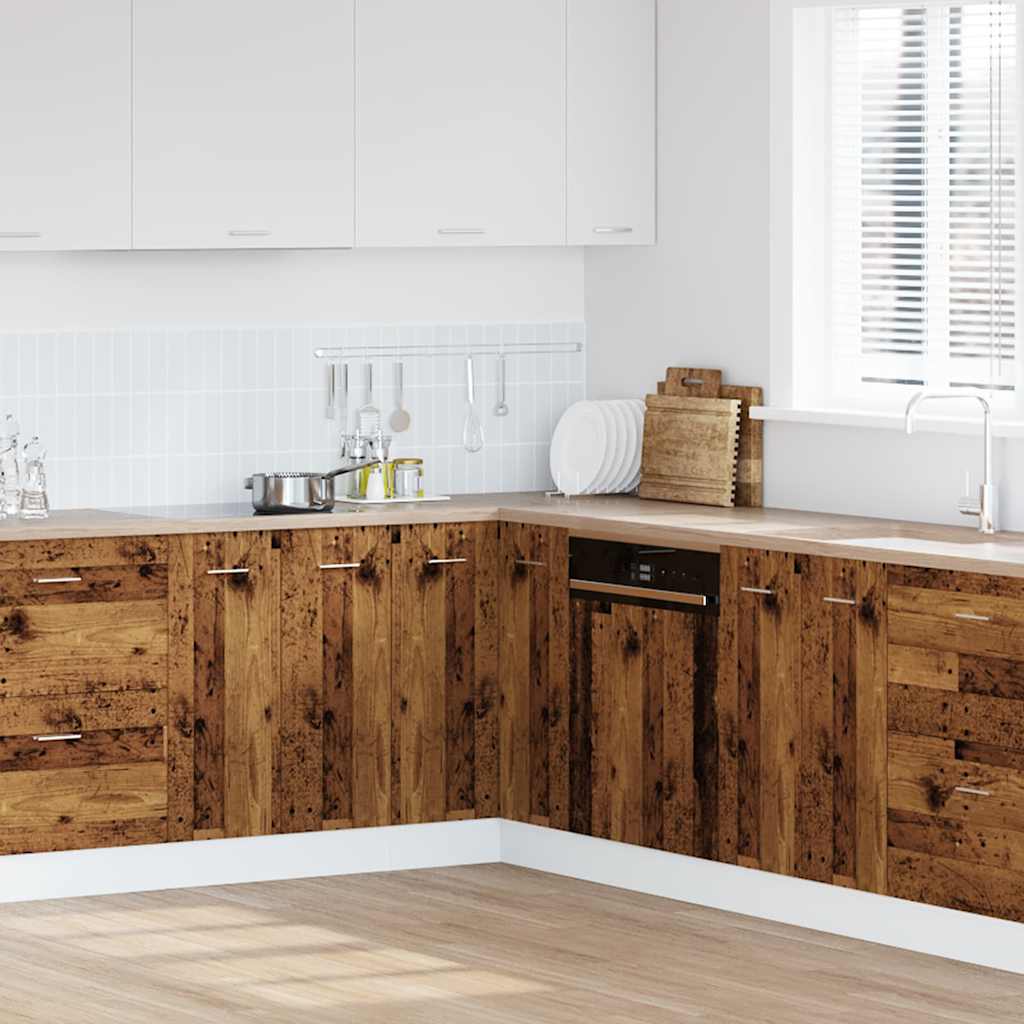 Armadietto Cucina “Lyon” Legno Antico 75,5x75,5x81,5 cm | homemem39