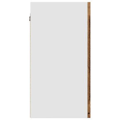 Mobile Pensile “Lyon” Vetro Legno Antico 40x31x60 cm - homemem39