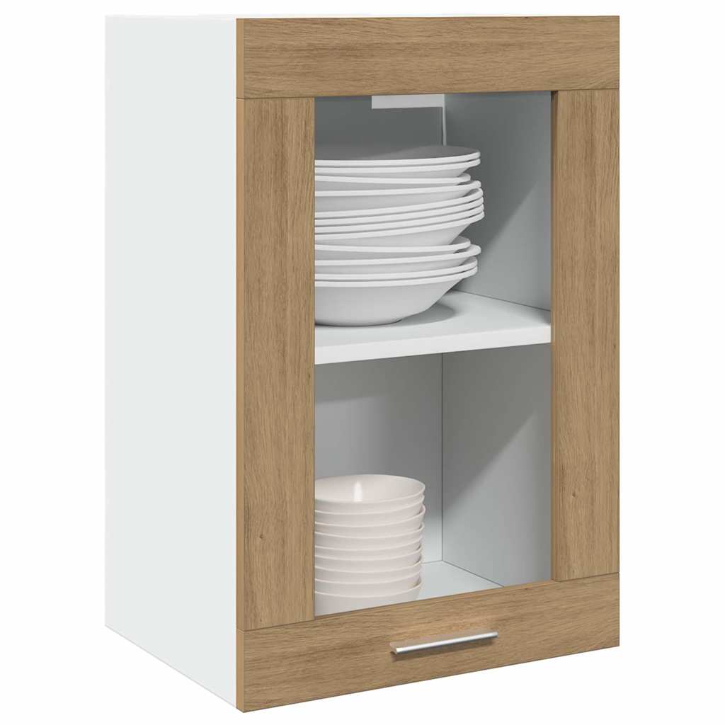 Pensile Vetro “Lyon” Rovere Artigianale 40x31x60 cm | homemem39